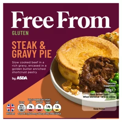 ASDA Free From Free From by  Steak & Gravy Pie 180g