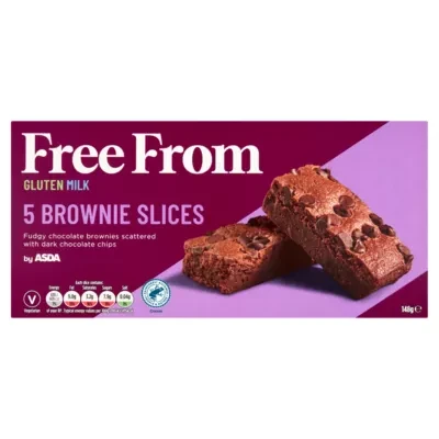ASDA Free From Free From by  5 Brownie Slices 148g