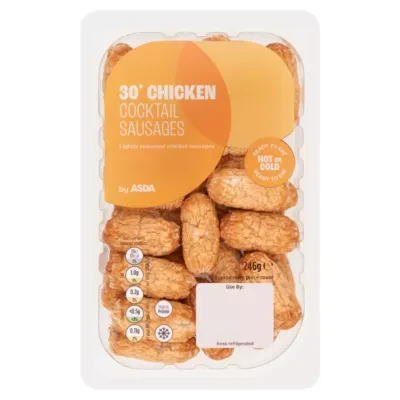 ASDA 30 Chicken Cocktail Sausages 246g