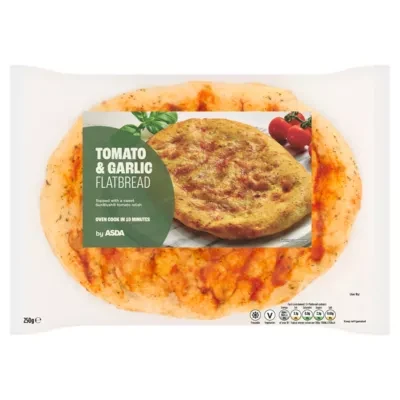 ASDA Tomato & Garlic Flatbread 250g
