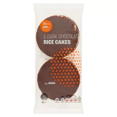 ASDA 6 Dark Chocolate Rice Cakes 90g