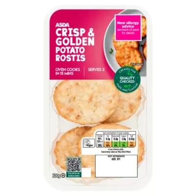 ASDA Crisp & Golden Potato Rostis 300g