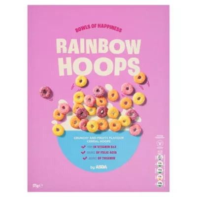 ASDA Rainbow Hoops 375g