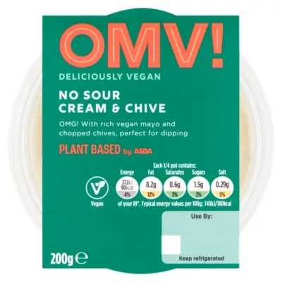 OMV! Deliciously Vegan Plant Based OMV! No Sour Cream & Chive 200g