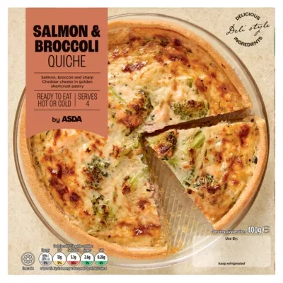 ASDA Salmon & Broccoli Quiche 400g