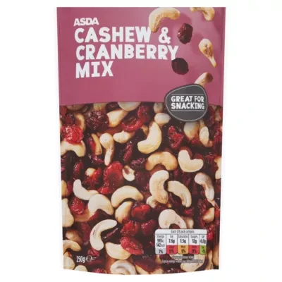ASDA Cashew & Cranberry Mix 250g
