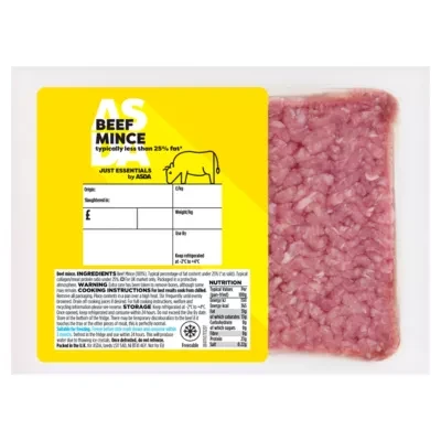 JUST ESSENTIALS by ASDA Just Essentials Beef Mince