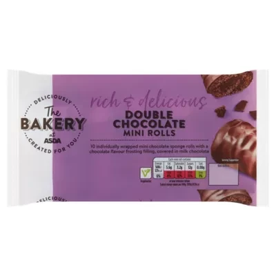 The BAKERY at ASDA The Bakery Double Chocolate Mini Rolls