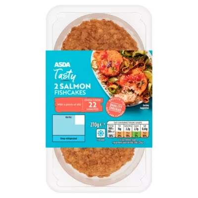 ASDA 2 Tasty Salmon Fishcakes 270g