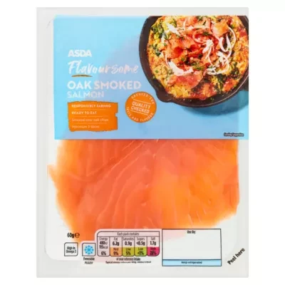 ASDA Flavoursome Oak Smoked Salmon 60g