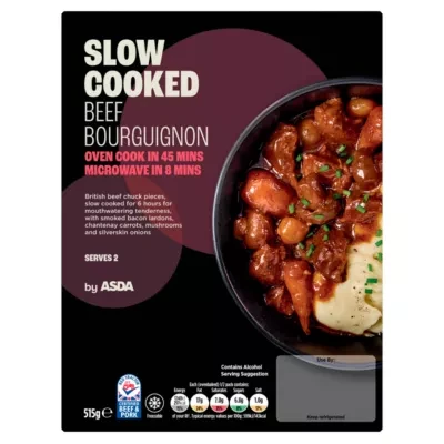 ASDA Slow Cooked Beef Bourguignon 515g