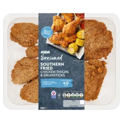 ASDA Seasoned Southern Fried Chicken Thighs & Drumsticks 800g