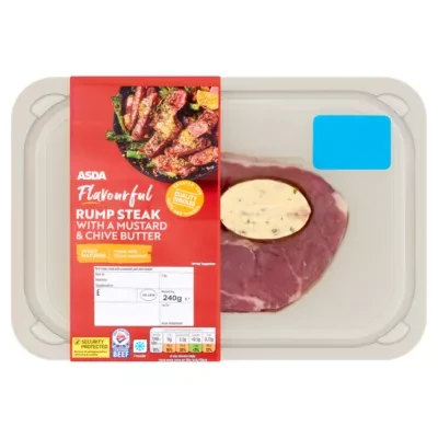 ASDA Flavourful Rump Steak with a Mustard & Chive Butter