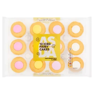 JUST ESSENTIALS by ASDA Just Essentials 12 Iced Fairy Cakes