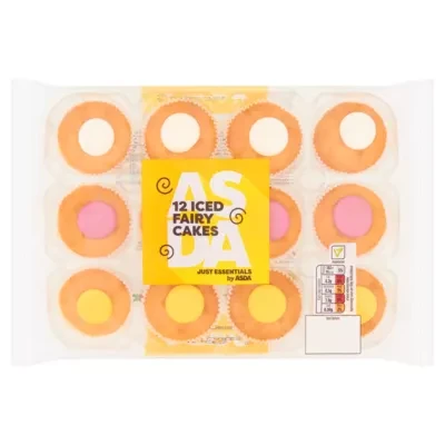 JUST ESSENTIALS by ASDA 12 Iced Fairy Cakes