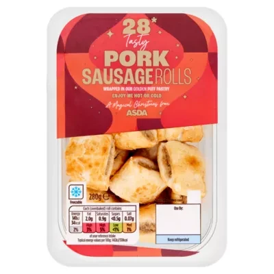 ASDA 28 Classic Pork Sausage Rolls 280g