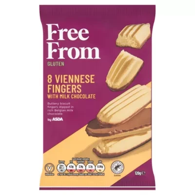 ASDA Free From Free From by  Viennese Fingers with Milk Chocolate 120g