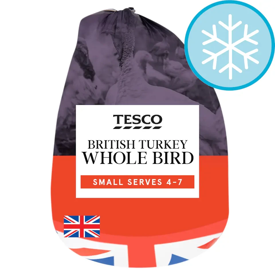 Tesco British Turkey Whole Bird Small 2.6kg - 3.8kg