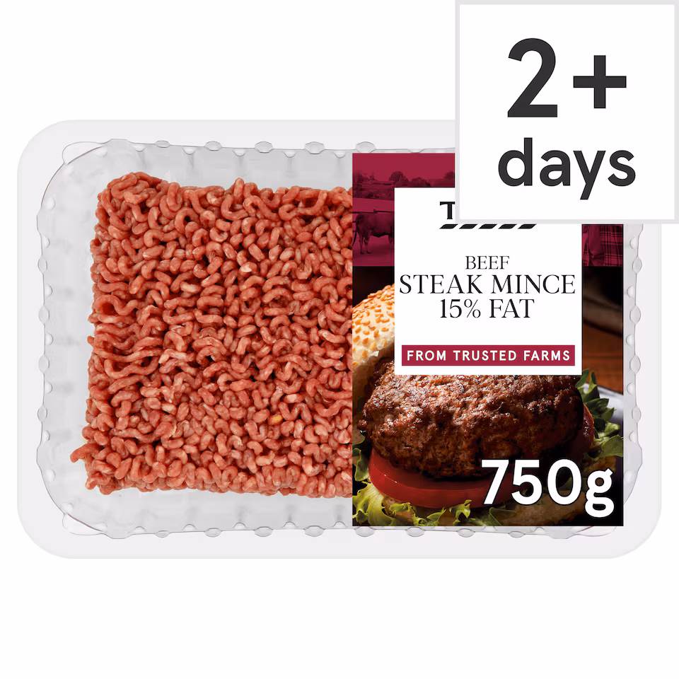 Tesco Beef Steak Mince 15% Fat 750g