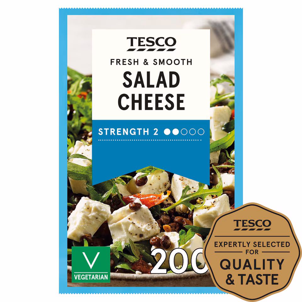 Tesco Salad Cheese 200G .