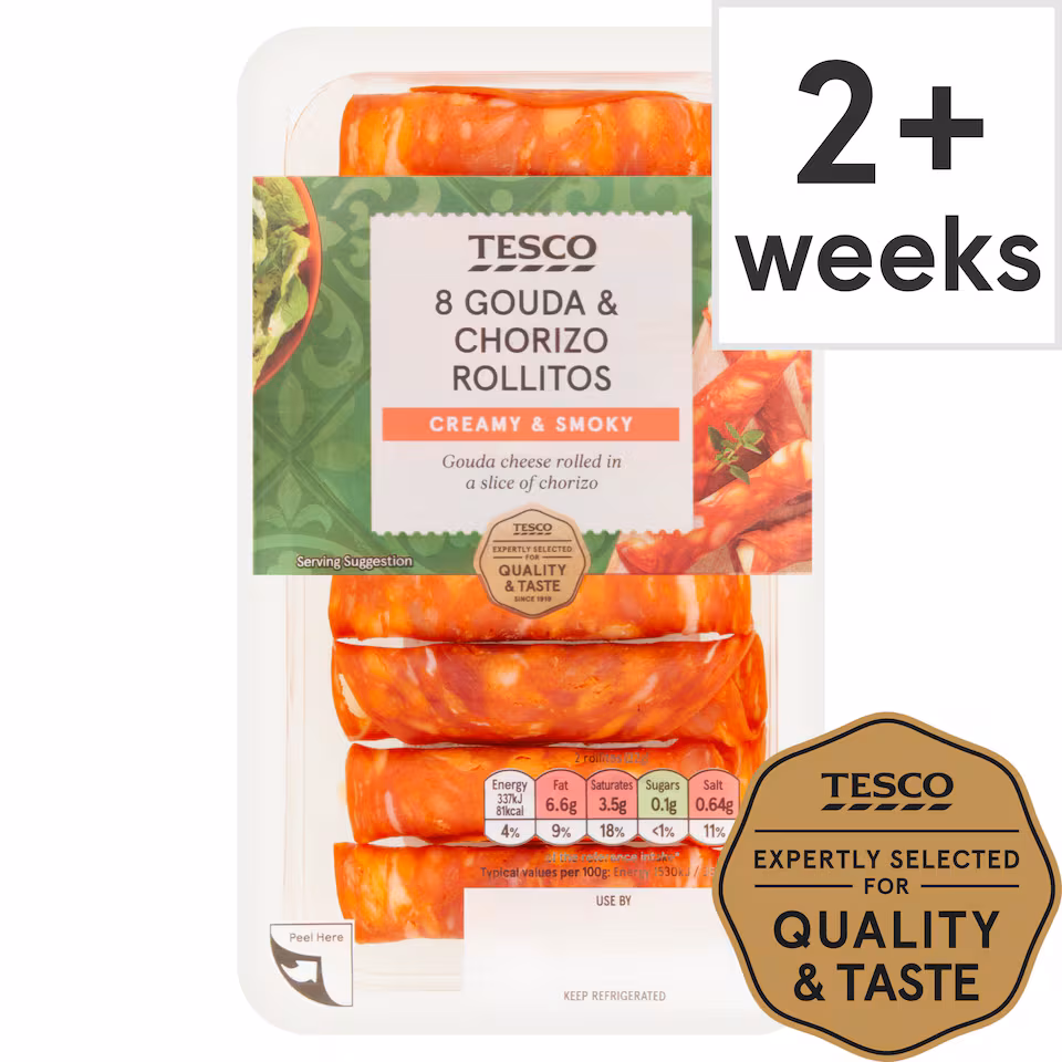 Tesco Gouda & Chorizo Rollitos 88g
