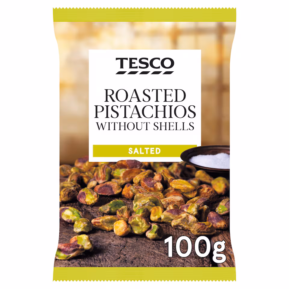 Tesco Roasted Pistachios Without Shells - Salted 100g
