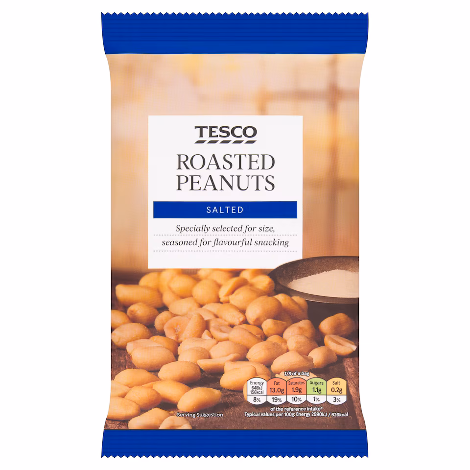 Tesco Salted Roasted Peanuts 200g