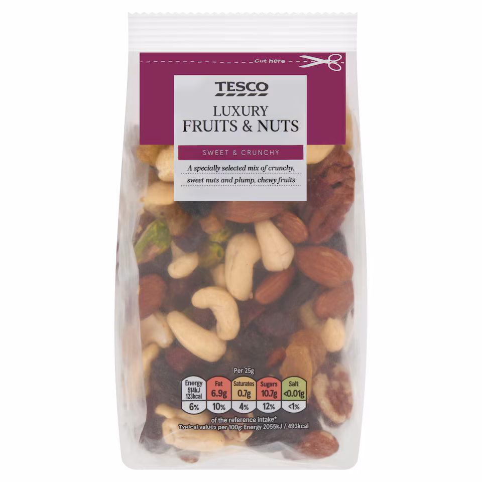 Tesco Whole Foods Luxury Fruit & Nut Mix 300g