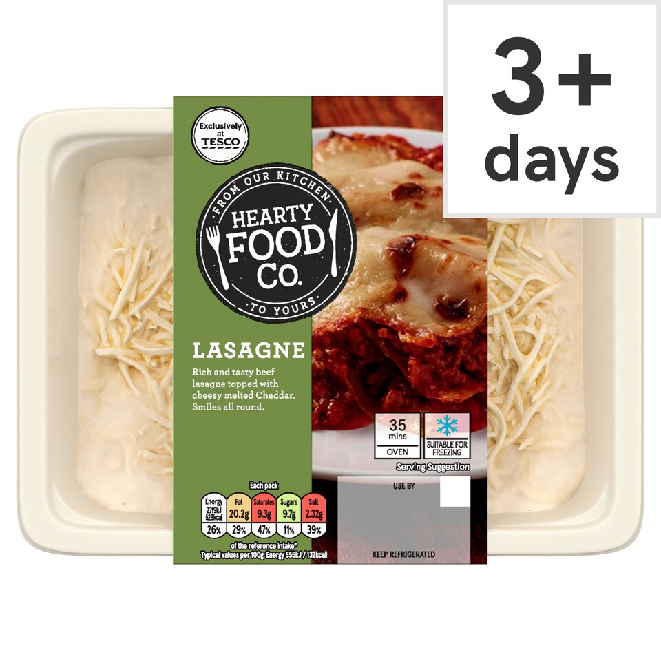 Hearty Food Co. Lasagne 400g