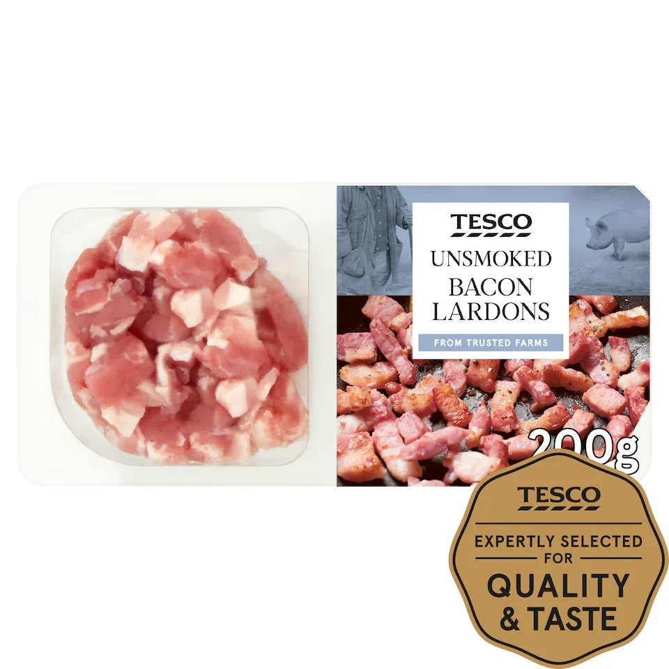 Tesco Unsmoked Lardons 200G