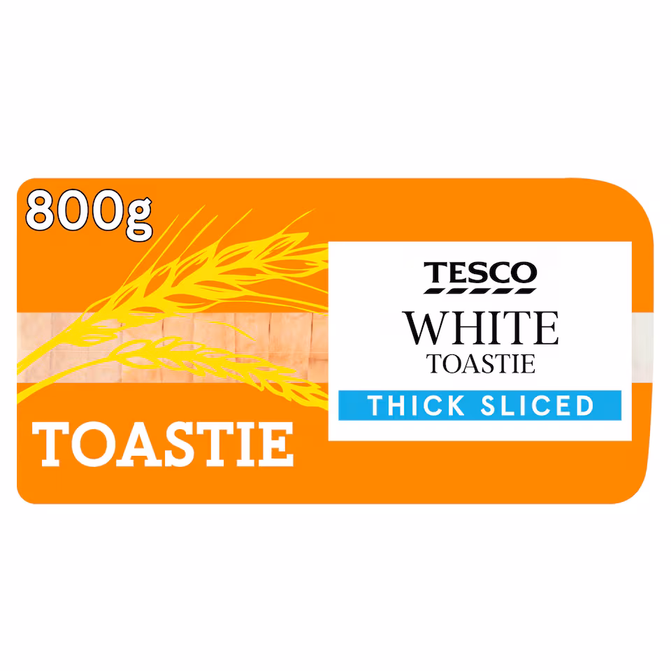 Tesco White Toastie Bread Thick Sliced 800g