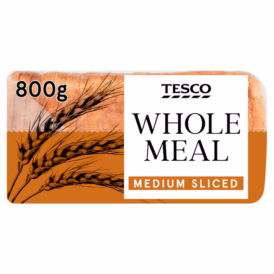 Tesco Wholemeal Medium Sliced Bread 800g