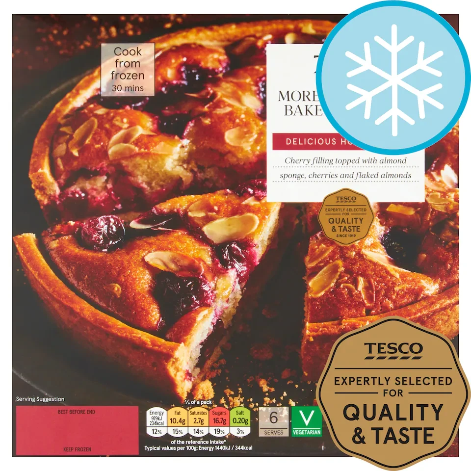 Tesco Morello Cherry Bakewell Tart 410G