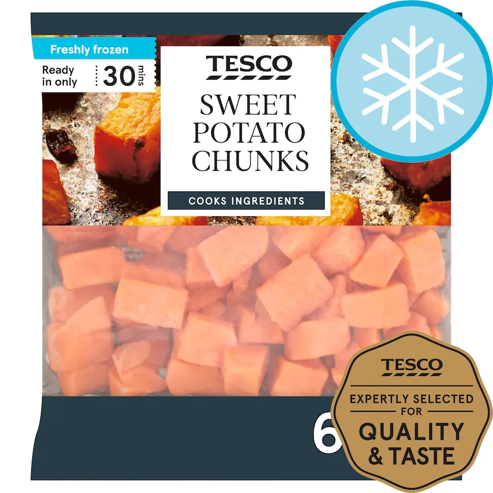 Tesco Frozen Sweet Potato Chunks 600G