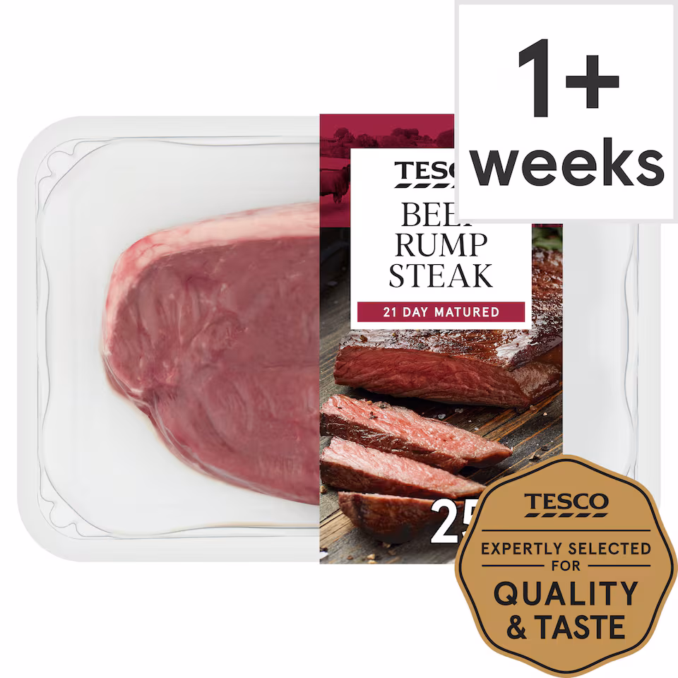 Tesco Beef Rump Steak 255G