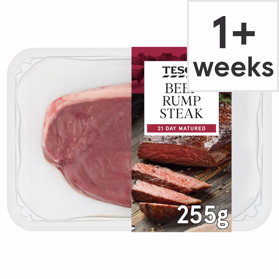 Tesco Beef Rump Steak 255G