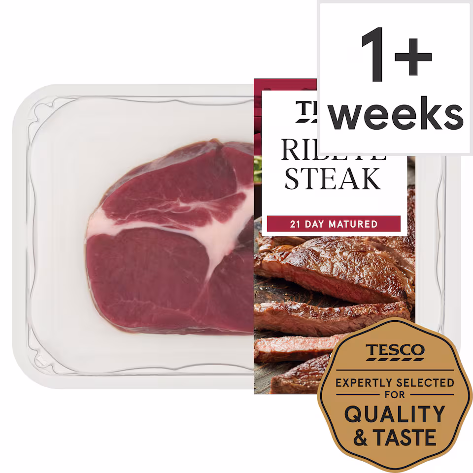 Tesco Beef Ribeye Steak 227G
