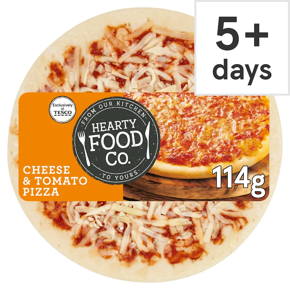 Hearty Food Co. Cheese & Tomato Pizza 114G