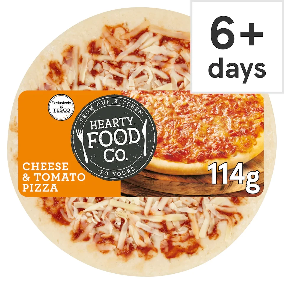 Hearty Food Co. Cheese & Tomato Pizza 114G