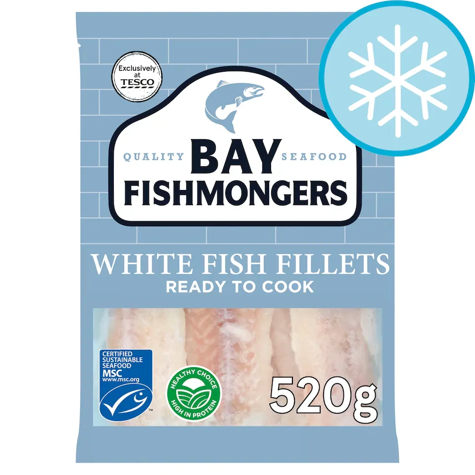 Bay Fishmongers White Fish Fillets 520G