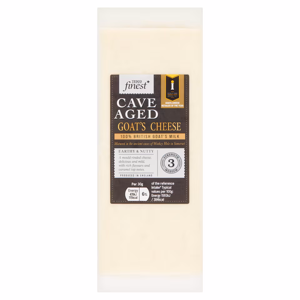 Tesco Finest Cave Aged Goat Cheese 200G