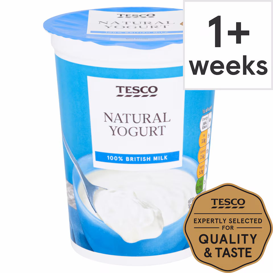 Tesco Natural Yogurt 500G