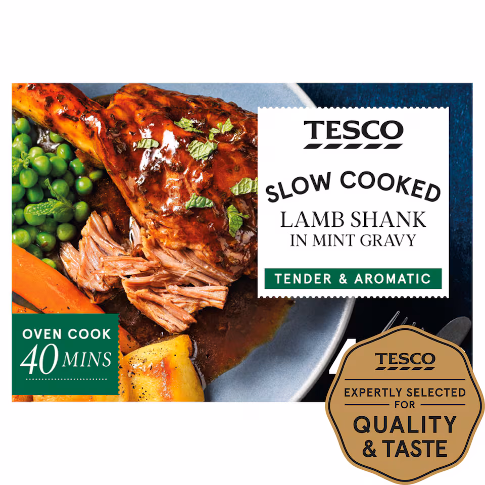 Tesco Lamb Shank In Mint Gravy 450G