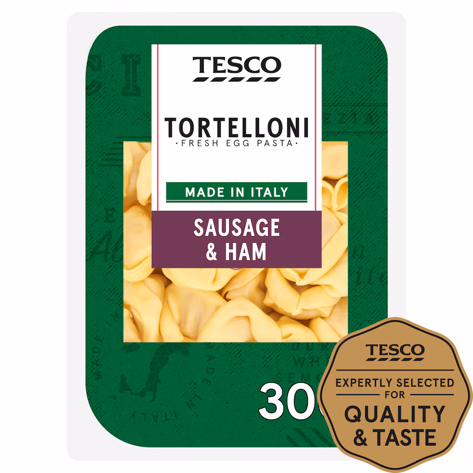 Tesco Sausage & Ham Fresh Tortelloni 300g