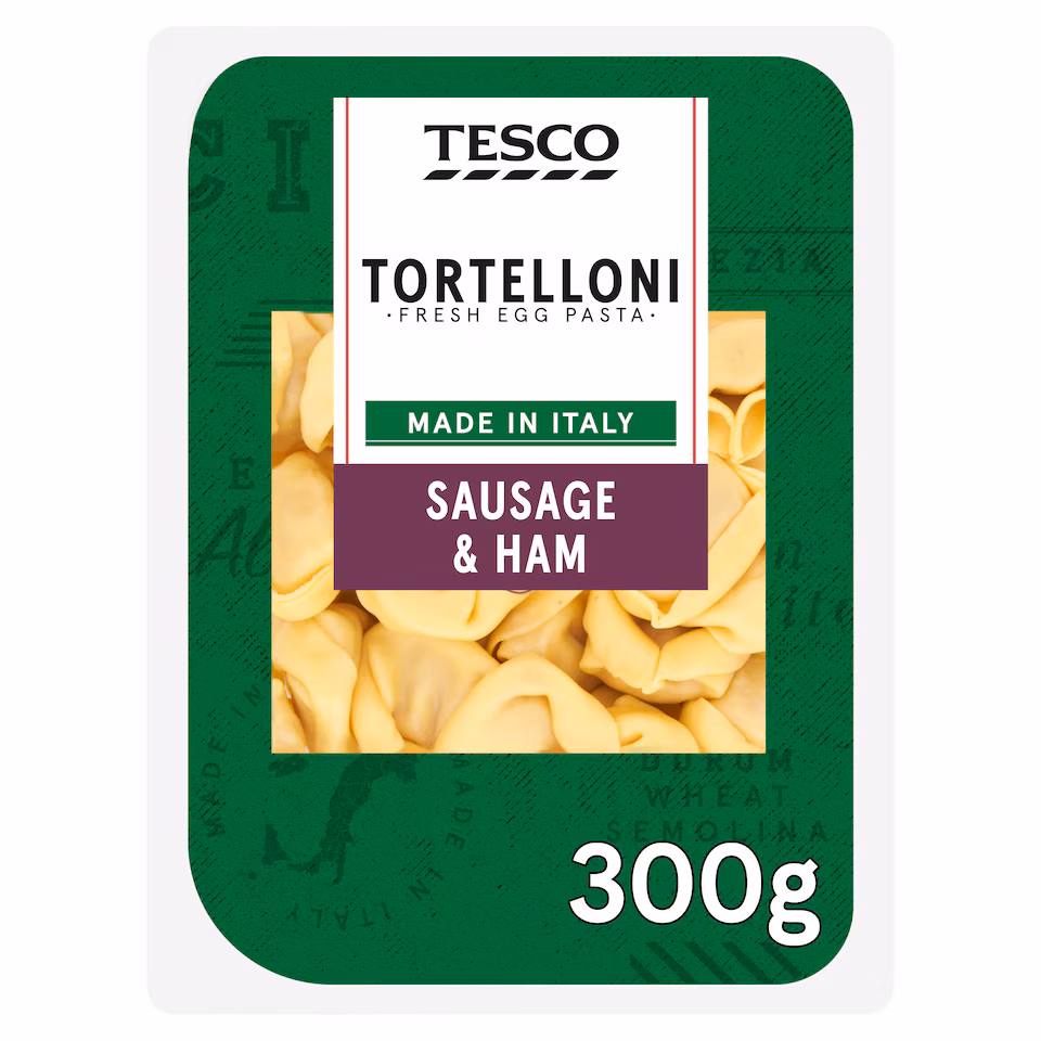 Tesco Sausage & Ham Fresh Tortelloni 300g
