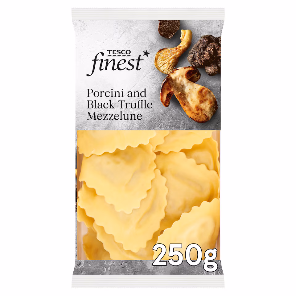 Tesco Finest Porcini & Black Truffle Mezzelune 250G