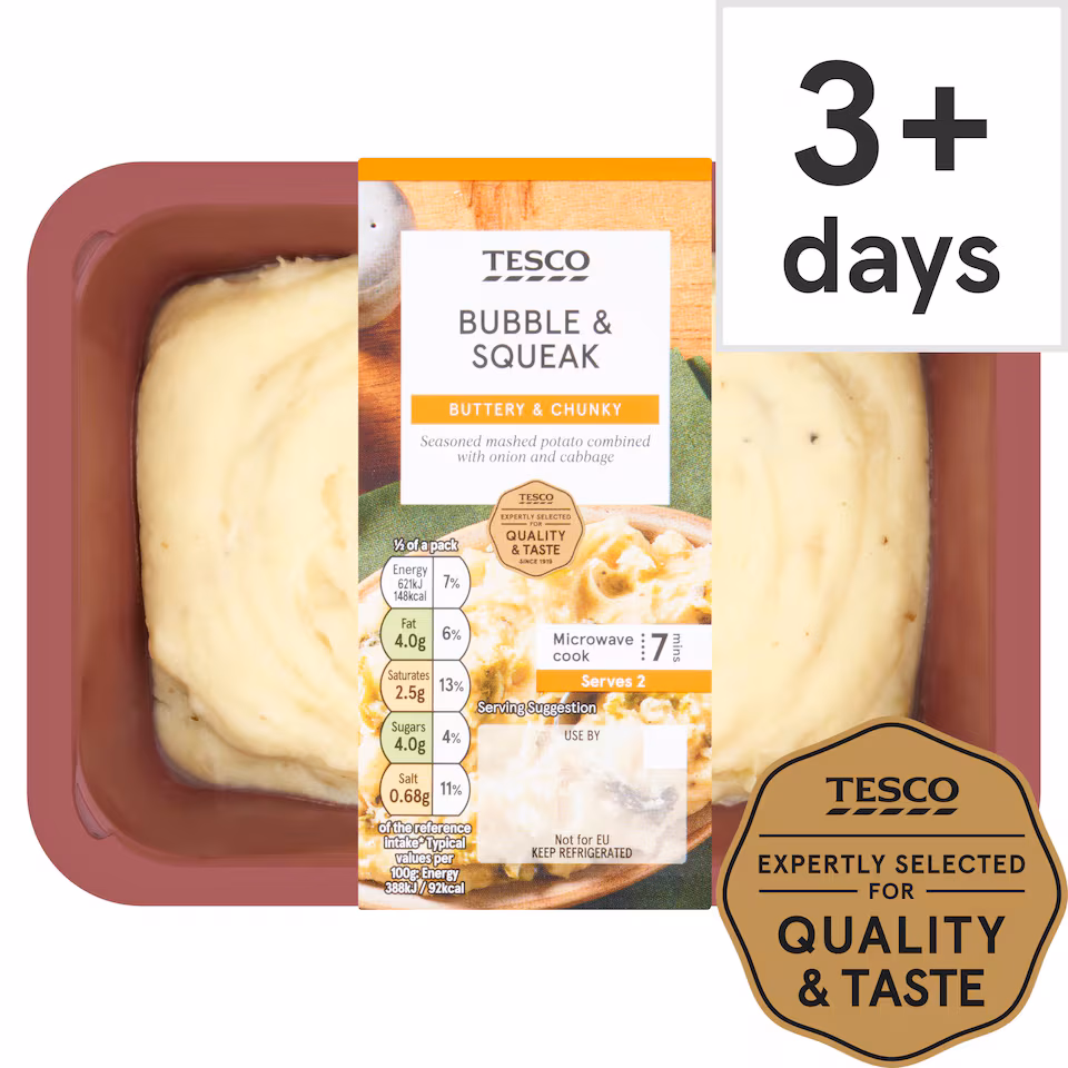 Tesco Bubble & Squeak Mash 350G