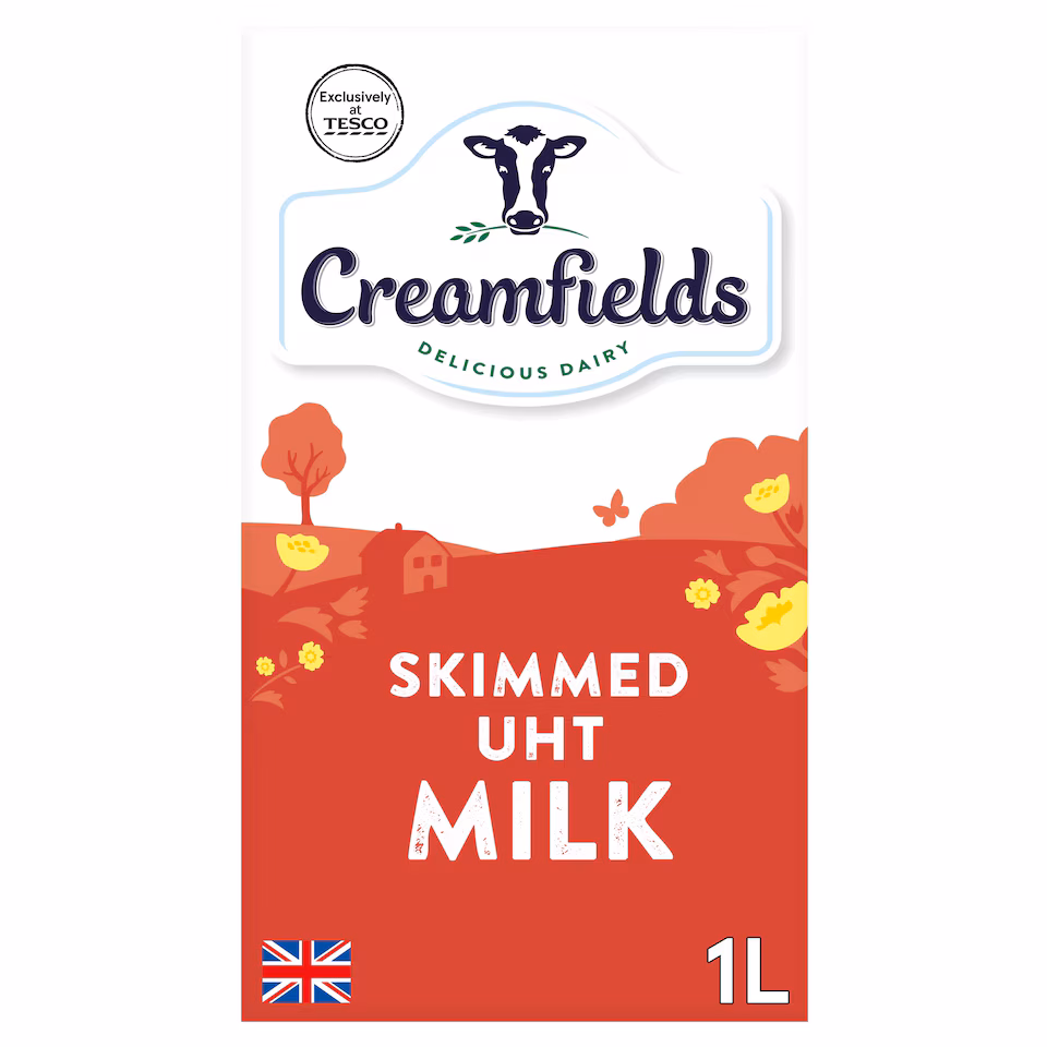 Creamfields Skimmed UHT Milk 1L