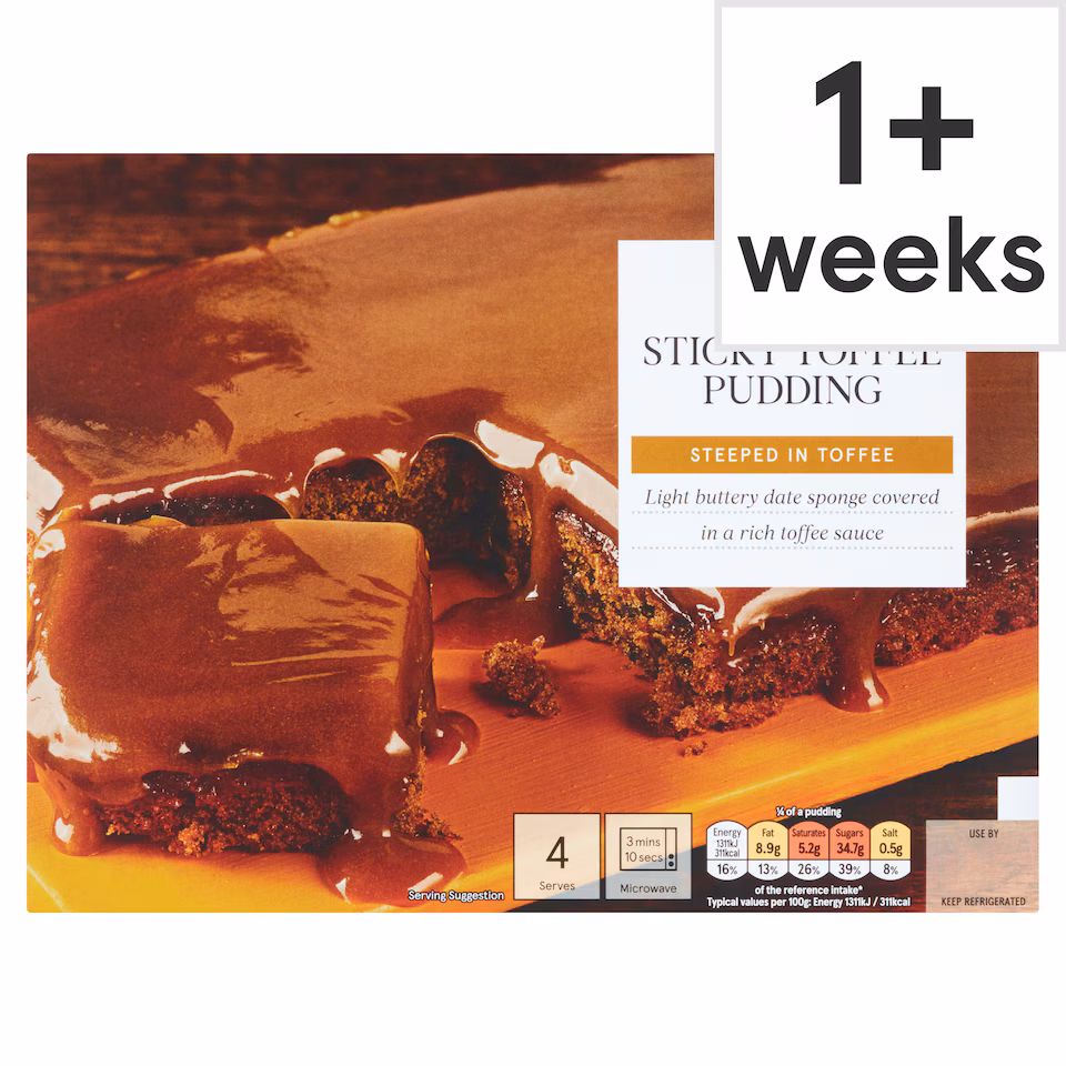 Tesco Sticky Toffee Pudding 400G