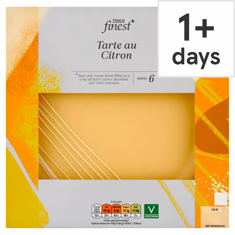 Tesco Finest Tarte Au Citron 450G
